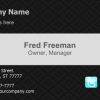 Business Card #29 – Front