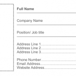 Blank Business Card Template